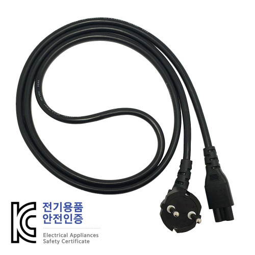 국산 노트북 3구 크로바 케이블 220V 10A 벌크 1.5M