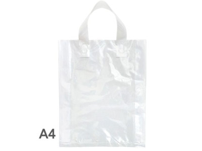 A4 투명 끈손잡이봉투(50매입) 비닐봉투 쇼핑백 팬시