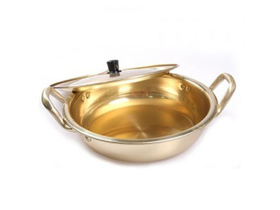 대원 황색 전골냄비 20cm 전골팬 찌게 라면냄비