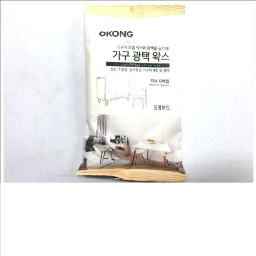 오공-가구광택왁스티슈(12매입) 왁스티슈 목재크리너