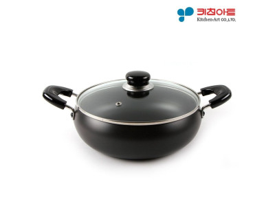 키친아트 쥬노 블랙 경질냄비 전골 26cm 국냄비 찌개