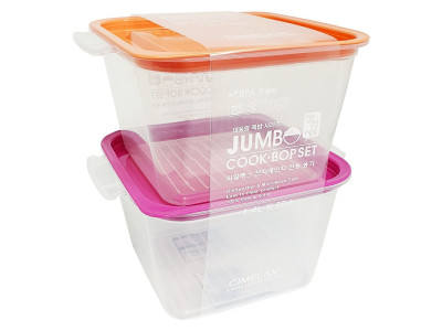 씨밀렉스 점보 쿡밥세트2p (1.4L) 렌지용기 밀폐용기