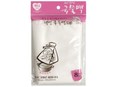하니 웰빙 국물백(대8매입) 25x35 다시망 멸치백 육수