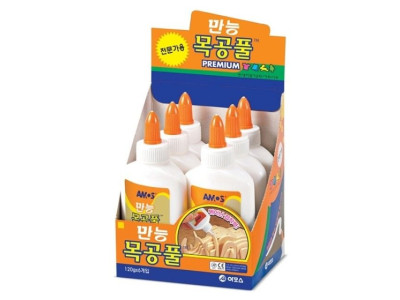 아모스 만능 목공풀 120g 1갑 6개입
