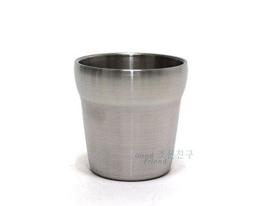 스텐 이중컵(단) 스테인레스컵 스텐컵 컵 주방용품