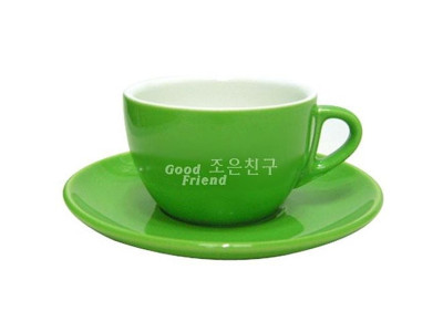 도자기 카푸치노 그린 커피잔 커피컵 머그컵 머그잔