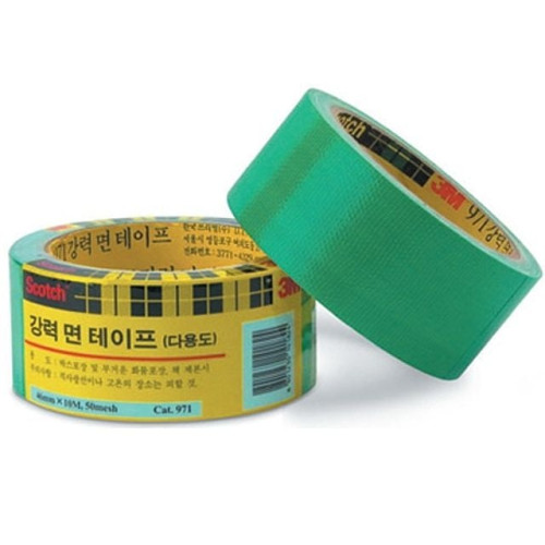 3M 스카치 강력 면테이프 971 녹색