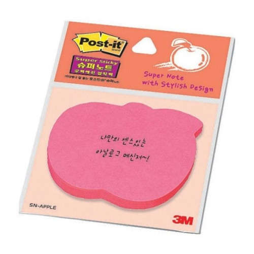 3M 모양 포스트 SN-에플(사과)