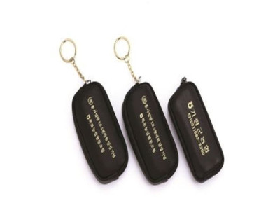 가죽 쌍 도장 집 파우치 케이스 사무용품 색상랜덤