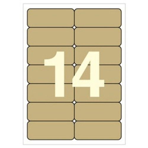 세모네모 크라프트 라벨지 14칸 100매 C-K3002