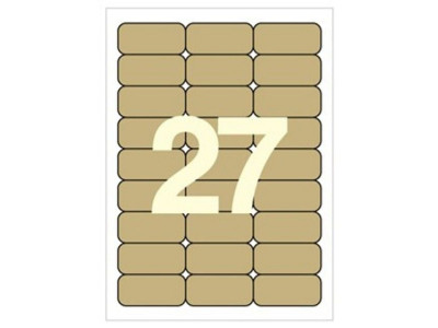 세모네모 크라프트 바코드 라벨지 27칸 100매 C-K3017