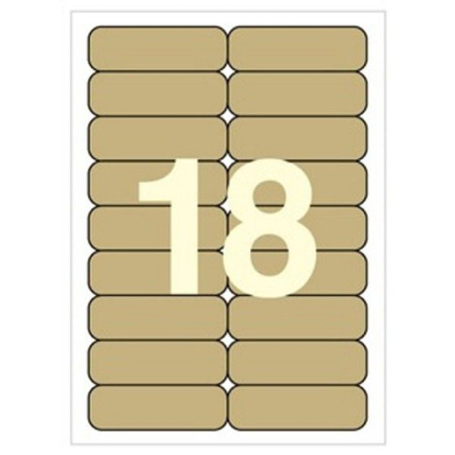 세모네모 크라프트 라벨지 18칸 100매 C-K3029