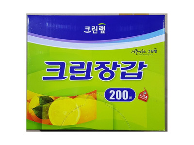위생장갑(크린 200매)X4 일회용장갑
