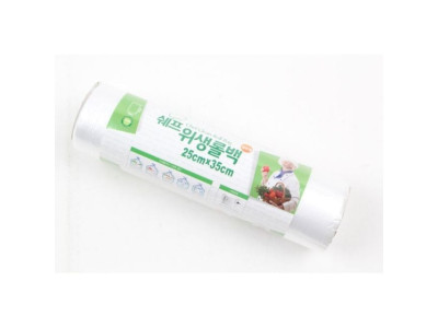 쉐프 위생롤백 25X35 100매 위생봉투 일회용 국산