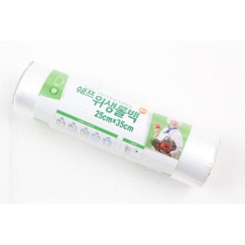 쉐프 위생롤백 25X35 100매 위생봉투 일회용 국산
