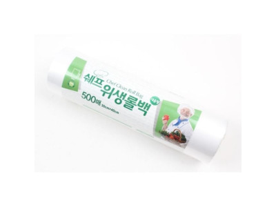 쉐프 위생롤백 30x40 500매 투명봉투 일회용비닐