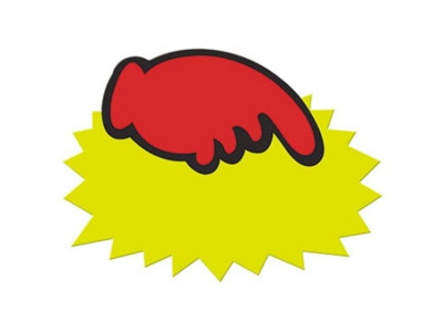 아트사인 쇼카드 톱니손 공백 6개입 P2004