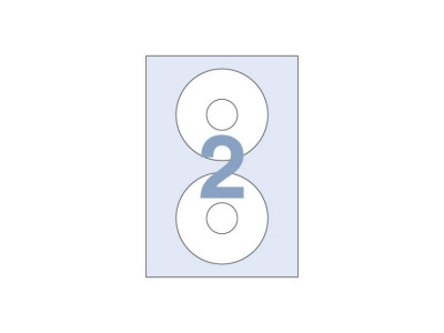 세모네모 라벨지 100매 C 3021 2칸 지름118