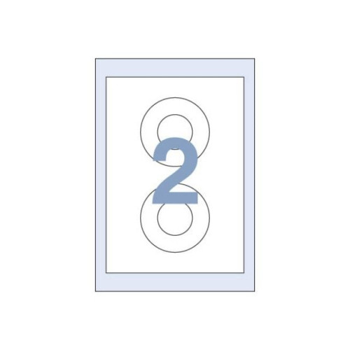 세모네모 라벨지 100매 C 3011 2칸 지름114
