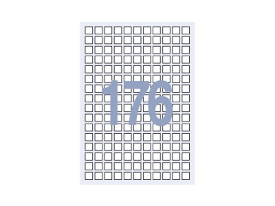세모네모 라벨지 100매 C 3040 176칸 1515
