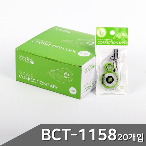 B1 바르네 수정테이프 본품 BCT-1158 20개입 1박스