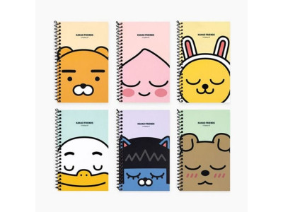 카카오프렌즈 원링 좌철 수첩 어피치