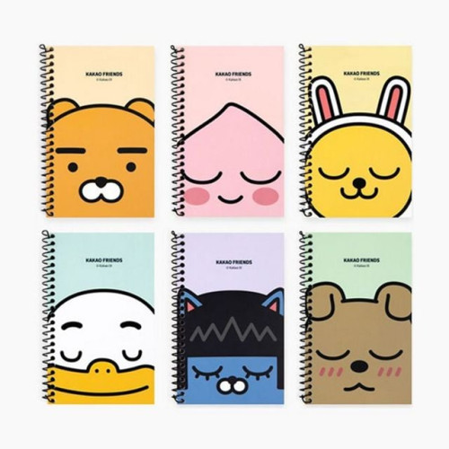 카카오프렌즈 원링 좌철 수첩 어피치