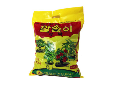 유박 (알송이)4kg 분재 화초용 고형유박 비료 퇴비