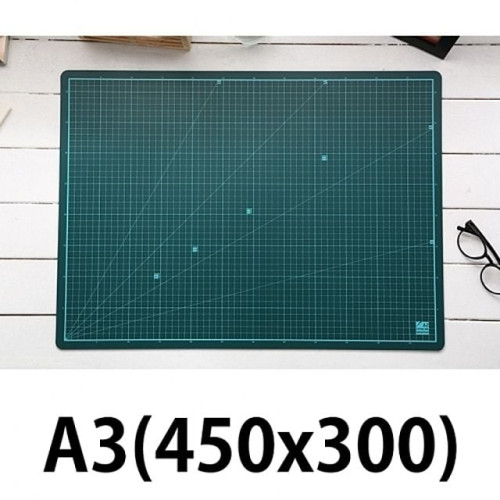 윈스타 PVC녹색커팅매트 A3/450X300