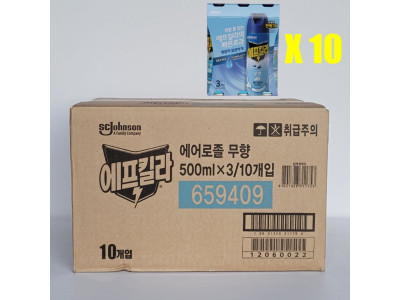 에프킬라 에어로졸 무향 500ml(3개입) 10개(1box)