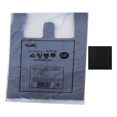 쇼핑봉투 2호(블랙)70P 34x38cm