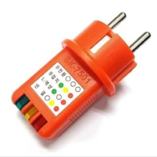 SKM전자 콘센트 접지 테스터 시험기 SK-7501