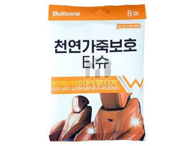 불스원 천연가죽보호 극세사원단 티슈 8매