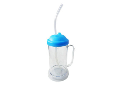 병원 빨대컵 400ml 1P 환자 입원 요양원 물컵 물병