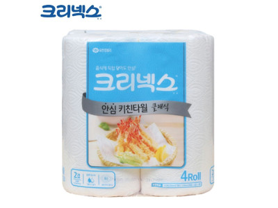 KLX 150매 키친타올 클래식 4롤 크리넥스 안심