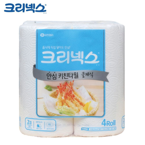 KLX 150매 키친타올 클래식 4롤 크리넥스 안심