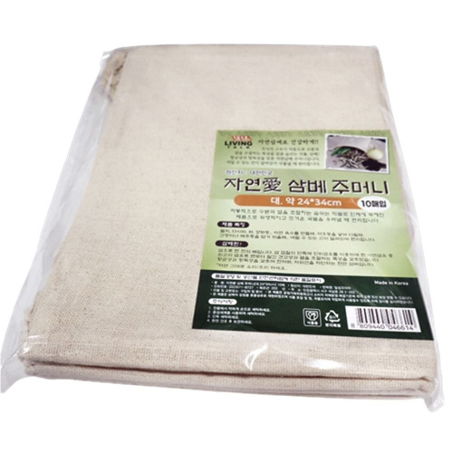 삼베 주머니 대 콩국 거름천면삼베 면포 육수망 1개