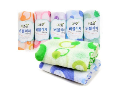 더조은 버블리치 샤워타올 때타올 목욕타월 10P
