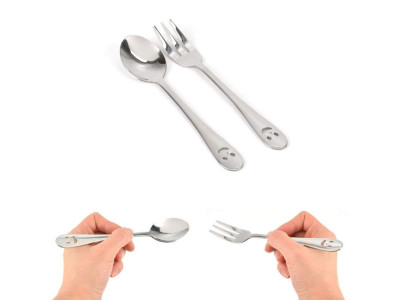 스텐 27종 어린이집 유아 어린이 스푼 포크 2호 1세트