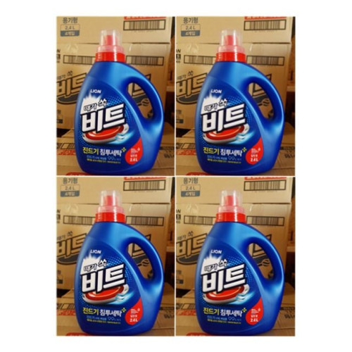비트 액체세제 일반용 2.4L 용기 4개입