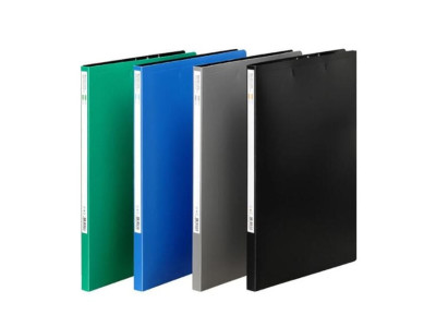 문화 PP 레버클립화일 상철 A4 회색 F430-77