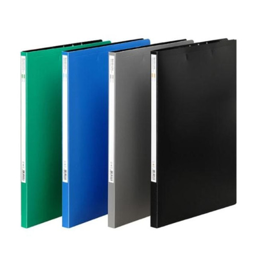 문화 PP 레버클립화일 상철 A4 회색 F430-77