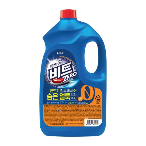LION 때가 쏙 비트 진드기 침투 세탁 세제 드럼용 4L