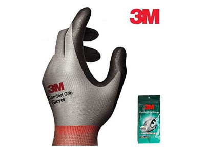 3M 컴포트그립 안전 반코팅 작업장갑 그레이 M