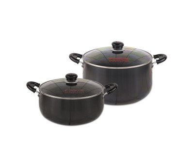 키친아트 쥬노블랙 경질냄비 양수24cm + 곰솥28cm